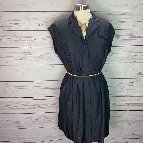 AB Studio - button up dress with hidden buttons - Picture 1 of 4